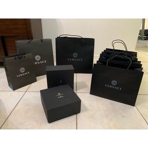 Versace Shopping Bags and 2 Boxes
